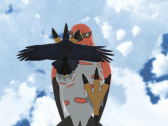 Talonflame Pins a Raven (Below)